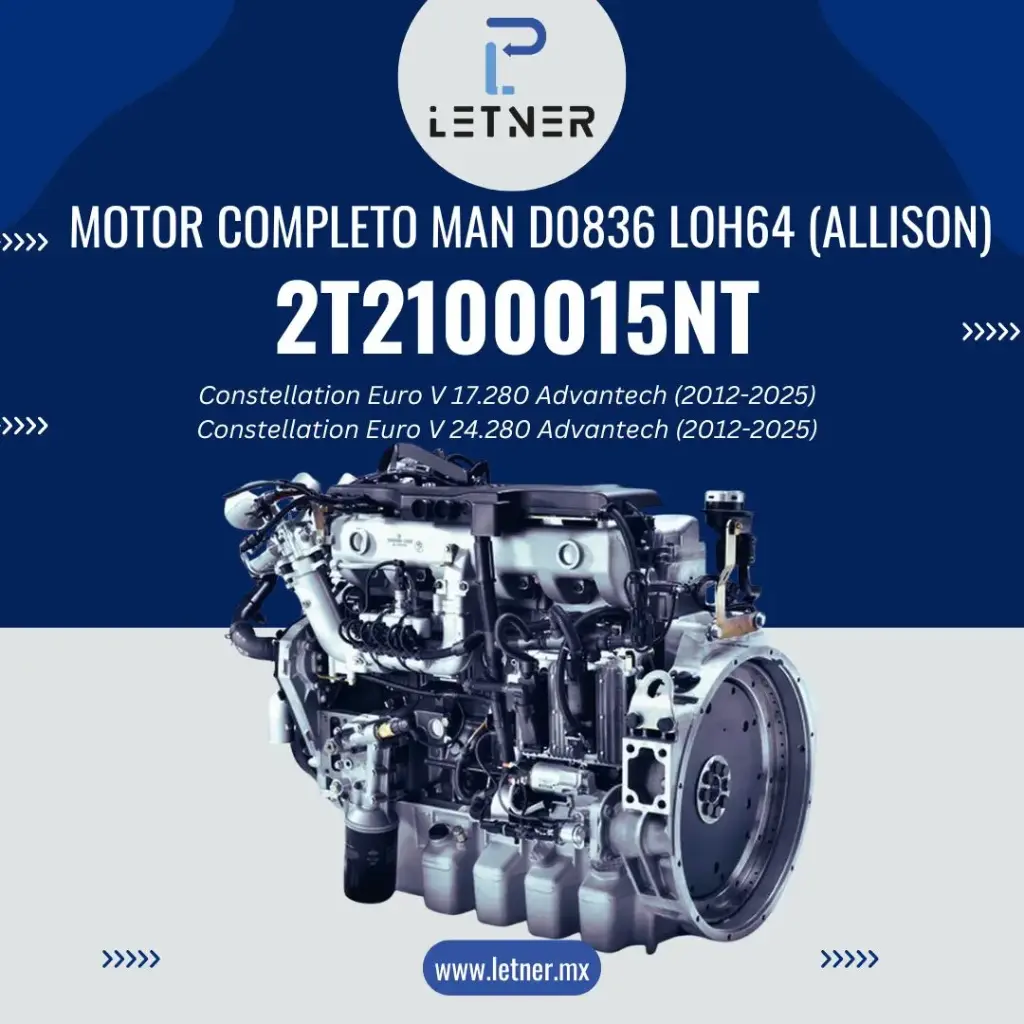 MOTOR COMPLETO ALIGERADO MAN D0836 LOH64 (ALLISON)