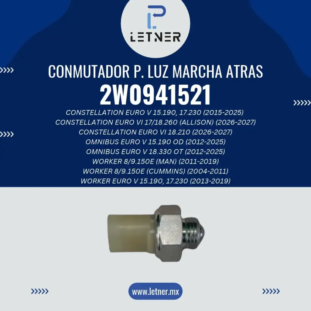 CONMUTADOR P. LUZ MARCHA ATRAS