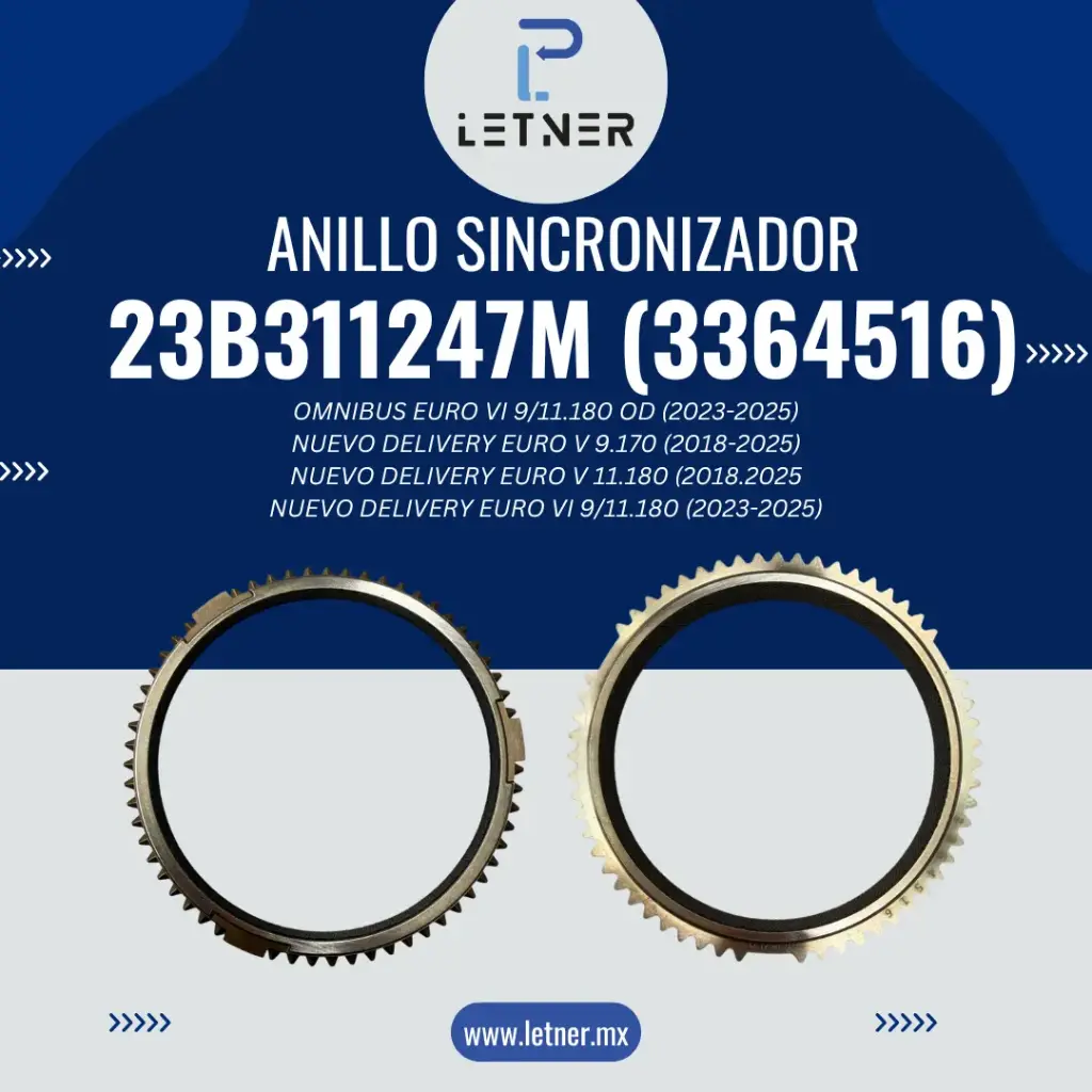 ANILLO SINCRONIZADOR DE 3A / 4A VEL.