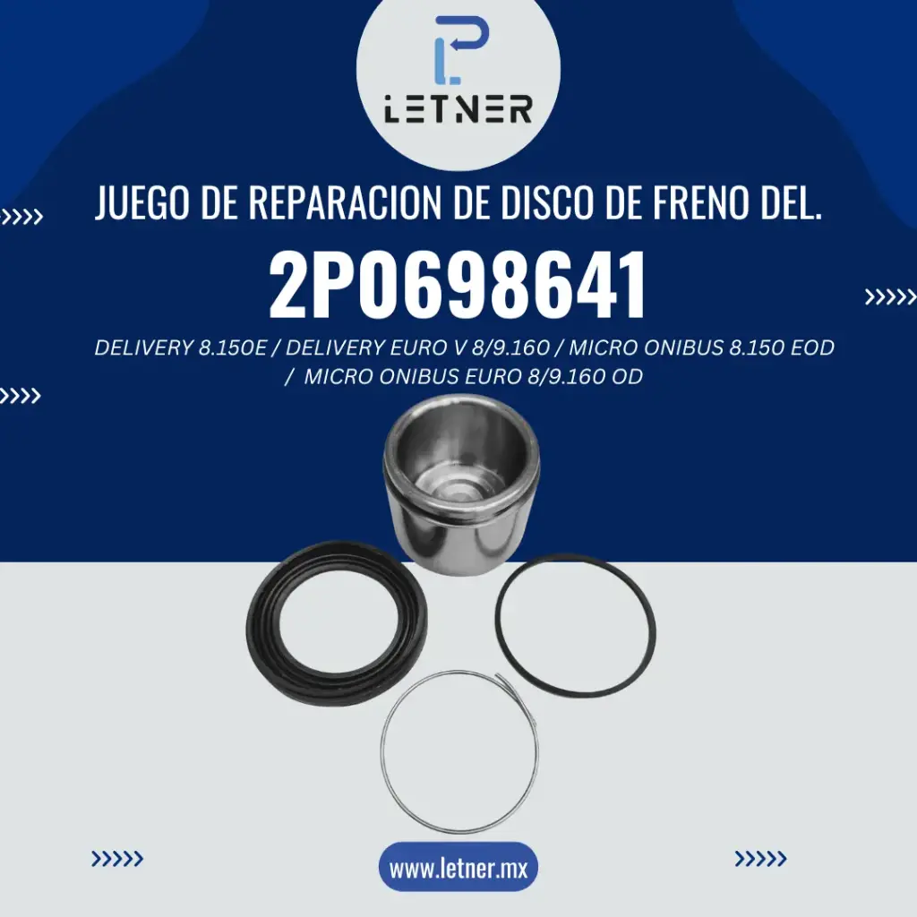 JUEGO DE REPARACION PARA FRENO DE DISCO