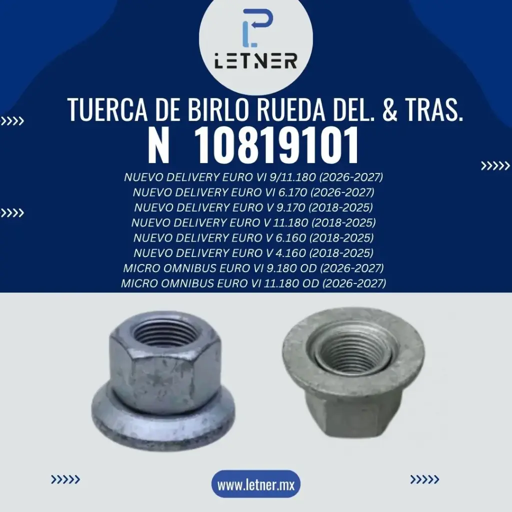 TUERCA RUEDA DEL. - TRAS.