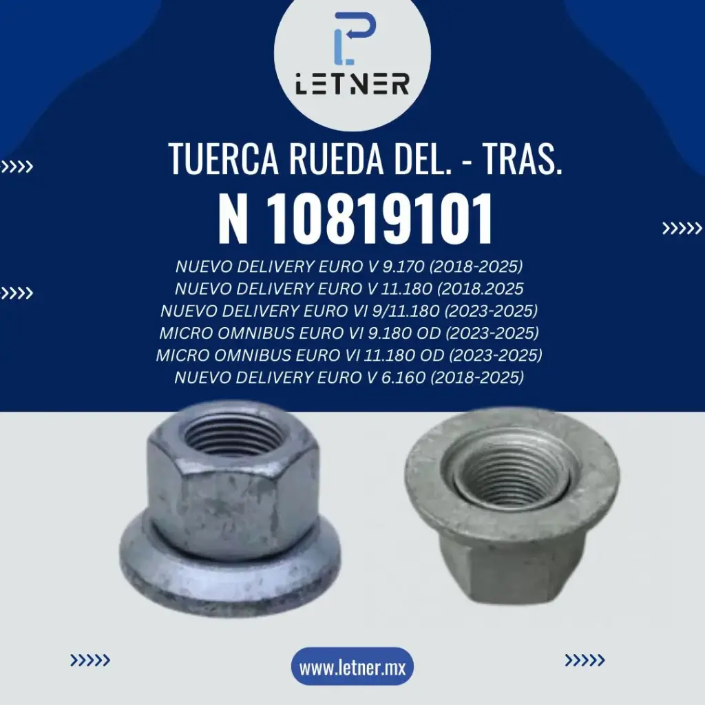 TUERCA RUEDA DEL. - TRAS.