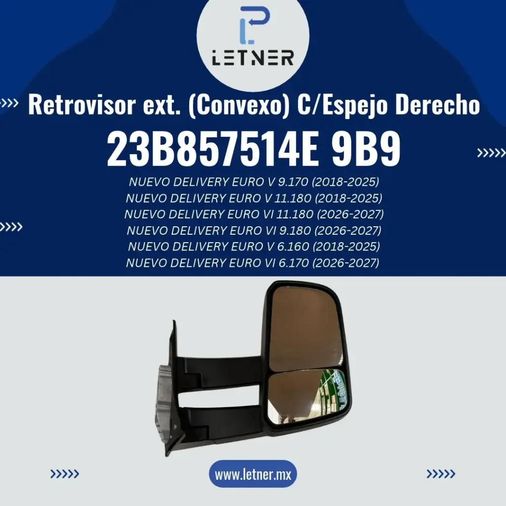 RETROVISOR EXTERIOR (CONVEXO) CON ESPEJO DER.
