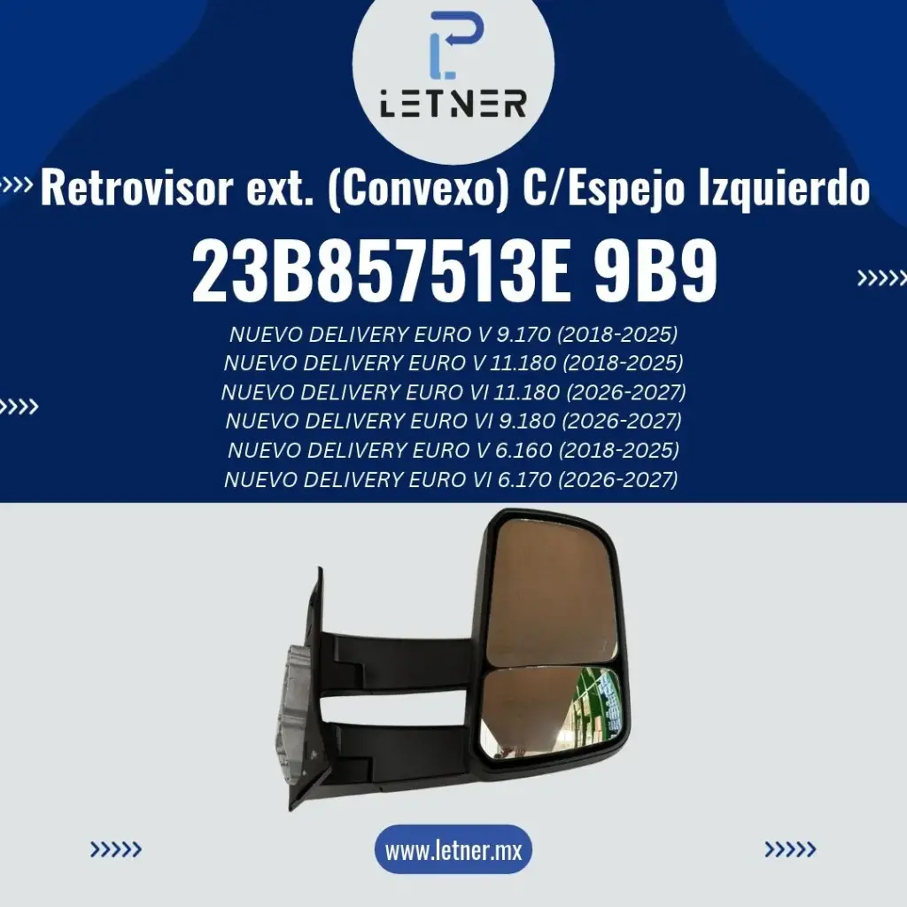 RETROVISOR EXTERIOR (CONVEXO) CON ESPEJO IZQ.
