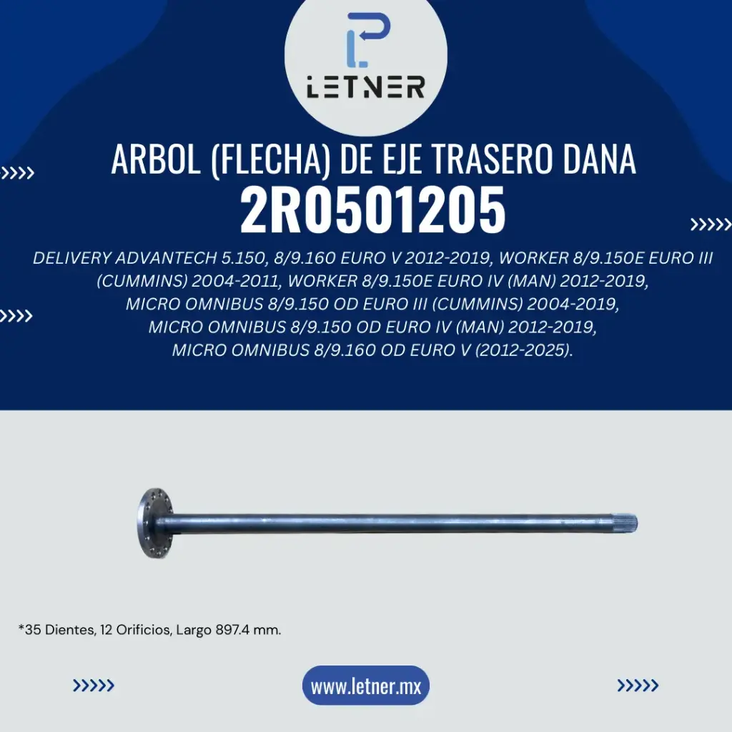 ARBOL EJE TRAS. (DANA-284)