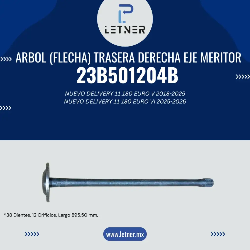 ARBOL EJE TRAS. DERECHO