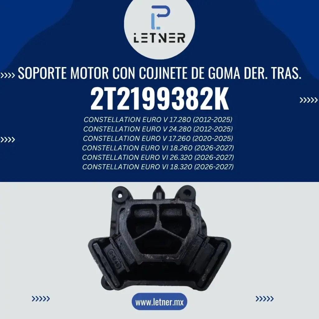 SOPORTE MOTOR CON COJINETE DE GOMA