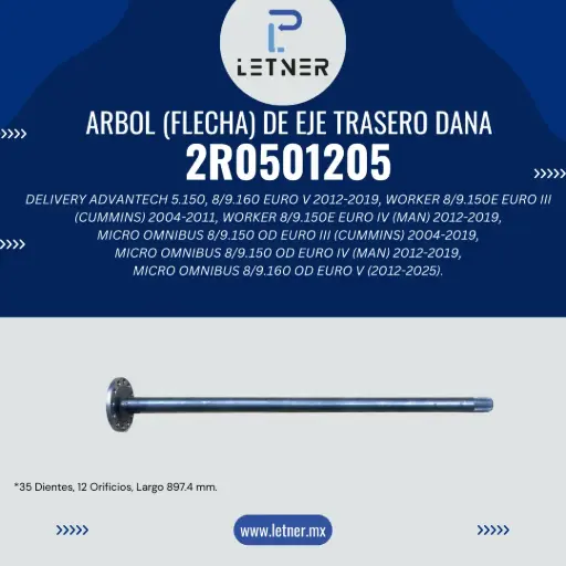 ARBOL EJE TRAS. (DANA-284)