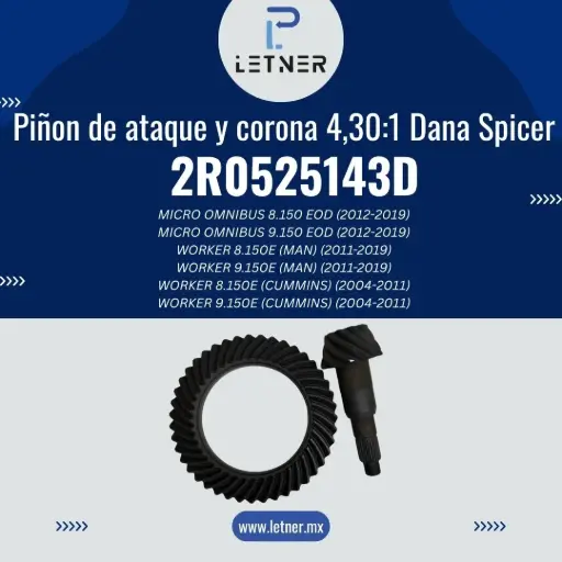 PIÑON ATAQUE Y CORONA 4,30/1-SP