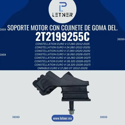 SOPORTE MOTOR CON COJINETE DE GOMA