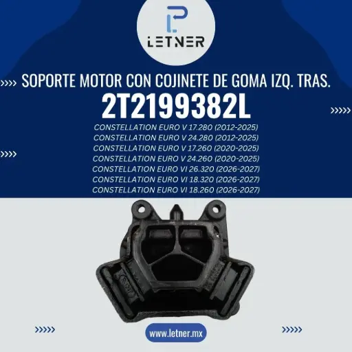 SOPORTE MOTOR CON COJINETE DE GOMA
