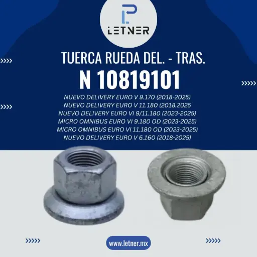 TUERCA RUEDA DEL. - TRAS.