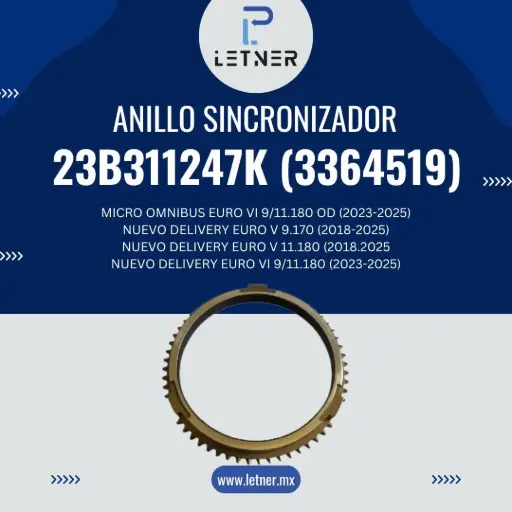 ANILLO SINCRONIZADOR DE 5A / 6A VEL.