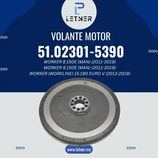 [51.02301-5390] FLYWHEEL WITH STARTER RING GEAR (DEVELOPED & BALANCED)