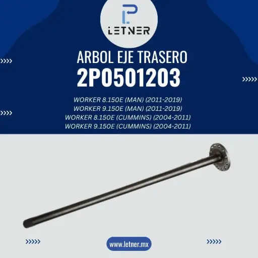 ARBOL EJE TRAS